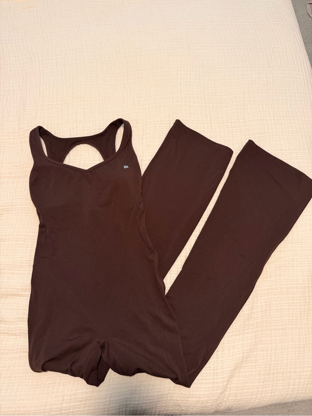 YoungLA Dark Brown Racerback Jumpsuit